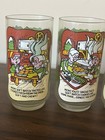 Vintage 1984 Keebler Elf Soft Batch Cookies Complete Set Of 4 Drinking Glasses