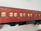  3  American Flyer S Gauge Heavy Illuminated Red Passenger Cars 952  953   954