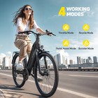 Tst Electric Bike For Adults 23 Mph 1000w Electric Bicycle W  Rear Rack fenders
