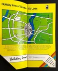 1970s Holiday Inn St Louis Mo Downtown Midtown Map Vintage Hotel Travel Brochure