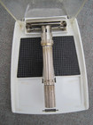 Vtg 1966 Gillette Adjustable Safety Shaving Razor Slim     Date Code L4 W Box 