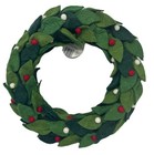 Trader Joe s Handcrafted Felted Wool Christmas Wreath Holiday Decor 2025 New