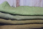 Olive Branch Green To Brown Dip Dye Over 36  Hand Dyed Wool Dyed  Over 1 8 Yard