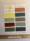 Vintage Pratt   Lambert House Paint Supplementary Colors Paint Sample Brochure