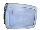 Lot 2 Rubbermaid Laundry Baskets 2874 Beige   Blue 1996 Handles Sturdy
