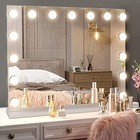  23 x19  Large Hollywood Vanity Mirror For Makeup Lighted Makeup Mirror For 