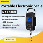 Handheld Digital Hanging Scale 50kg Portable Luggage Fish Hook Scale Travel Suit