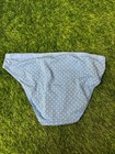 Victoria s Secret Blue Polka Dot Cotton Bikini Panty