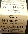 Lot 3  Vintage Taylor Professional Bi-therm 2  Dial Thermometer Length 5  0-100c
