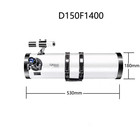 6 Inch 150 Mm 1400 Reflector Newtonian Astronomical Telescope Eq3 W motor  Used