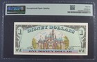 1999  1 Disney Dollar  Mickey Mouse   Disneyland Park Back Pmg 66 Epq