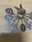 Constantine Keychain Key Ring Exorcist Charm Pendant Medal 