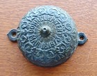 Antique Victorian Mechanical Connells Doorbell   Fancy Brass Pull Pat 1873