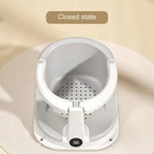 Baby Bath Tub Seat With Temperature Sensor Safety Shower Assistance Chair