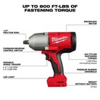 Milwaukee M18 18v Lithium-ion Brushless 1 2 In  Torque Impact Wrench W  Ring