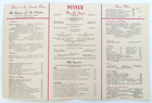 Old New Orleans Restaurant Menu Vintage 1949 40s Washington Dc Dinner Travel