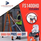 Louisville Fs1404hd 4 Ft Fiberglass Stepladder  375 Lb Capacity