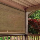 Outdoor Sun Shade Blind Roll Up Cordless Patio Uv Window Protection Reduce Heat