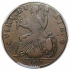 1787 Nova Eborac Copper  Rare Large Head  R5   Pcgs Vf20