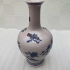 Chinese Old Collection Colorful Porcelain Patterned Fine Necked Vase
