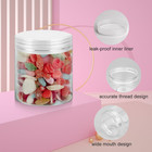 36 Pack 8 Oz Plastic Jars With Lids Clear Cosmetic Containers For Storage
