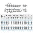  25 -  100 Simplex Roller Chains Full half Connecting Links Pitch 6 35 - 31 75mm