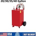    30 35 40 Gallon Gas Caddy W  Pump Portable Fuel Gasoline Diesel Transfer Tank