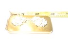 Vtg  Gold   Art Deco   Powder Compact    a2 