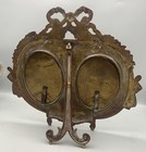   beautiful Double Art Nouveau Brass - Bronce Antique French Picture Frame Signed