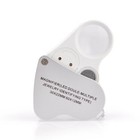 60x30 Led Lighted Magnifier Loupe     Eye Glass For Jewelry  Coins   Stamps