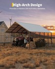 High   clearance Rv   Tractor Shelter  20x25 Ft Heavy   duty Metal Carport Kit  120  