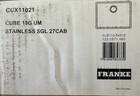 Franke Cux11021 Cube 18g 22-3 4  Undermount Single Basin Kitchen Sink Stainless