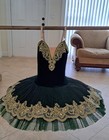 Ballet Tutu Classical Pancake Tu Tu Dance Costume Dress Green Velvet Size S 