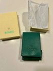 Rolex Green Leather Travel Pouch Case Authentic Service Center Watch Holder Nib