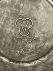 Veritas Valor Antique English Victorian 21  Solid Brass Oil Lamp Shade   Chimney