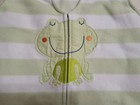Halo Baby Fleece Sleep Sack Size Medium 6-12 Months Green Frog Stripes