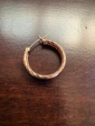 1 34g 14k Gold Scrap Jewelry Lot Acid Tested Single Hoop Earring Melt Gold