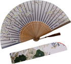 Hand Fan For Women Foldable  Chinese Japanese Vintage Bamboo Silk Folding Fan   