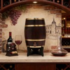 20l Vertical Wooden Wine Barrel W  Faucet bracket For Storing Whiskey rum brandy