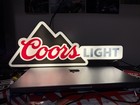 Coors Light Led Light Up Wall Sign Beer Bar Garage Man Cave Decor 17    X 7   