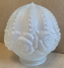Vintage Art Deco Frosted Glass Acorn Ceiling Light Globe Shade 3  Fitter