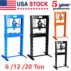 6 12 20 Ton Hydraulic Shop Press h-frame Press adjustable Height movable Plates