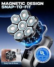 7d Head Shaver For Bald Men  Ipx7 Waterproof 5-in-1 Electric Razor