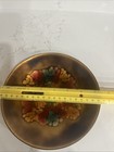 Vintage Enamel Over Copper 7 5    Trinket Dish bowl - Some Scratches- See Pics