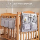 Diaper Organizer For Changing Table Mesh Crib Diaper Stacker Nursery Organizers 