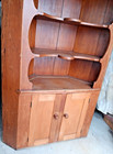 Antique Primitive Country Farmhouse Corner Cabinet Cupboard  87  Tall