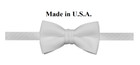 White Pique Fullback Tuxedo Vest Bow Tie Adjustable Waist 100  Cotton Free Ship