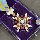 Japanese Medal Order Of The Sacred Treasure  5th Class Silver Badge Pin Japan