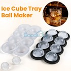 8 Ice Maker Large Cube Round Tray Molds Whiskey Ball Cocktail Silicone Big