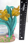 Vintage Disney Store Tinker Bell Picture Frame 4x6 Flowers Fairy Glitter Decor